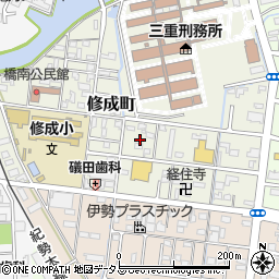 三重県津市修成町6周辺の地図