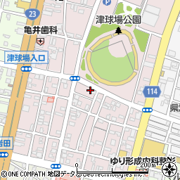 三重県津市本町19-12周辺の地図