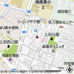 兵庫県西宮市上田中町4-26周辺の地図