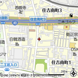 兵庫県神戸市東灘区住吉南町周辺の地図
