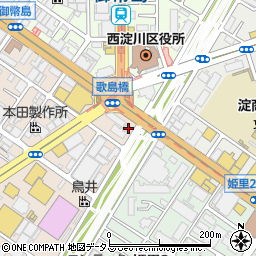 西淀朝鮮人会館周辺の地図