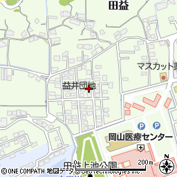 岡山県岡山市北区田益1259-2周辺の地図