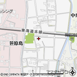 静岡県磐田市海老塚609-1周辺の地図