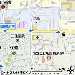 住道念法寺周辺の地図