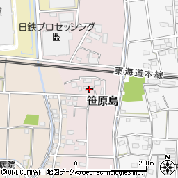 静岡県磐田市笹原島130周辺の地図