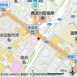 西淀川公害患者と家族の会周辺の地図