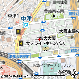 ＭＡＸＳ梅田ビル周辺の地図