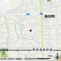 静岡県浜松市中央区飯田町178周辺の地図