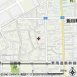 静岡県浜松市中央区飯田町117周辺の地図