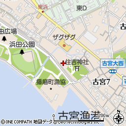 兵庫県加古郡播磨町古宮才田周辺の地図