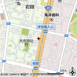 津岩田郵便局 ＡＴＭ周辺の地図