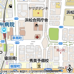 浜松市地域情報センター　ホール周辺の地図