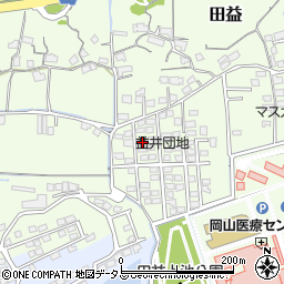 岡山県岡山市北区田益1246-2周辺の地図