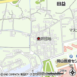 岡山県岡山市北区田益1246周辺の地図