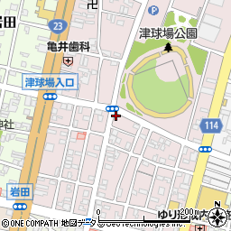 三重県津市本町19-7周辺の地図