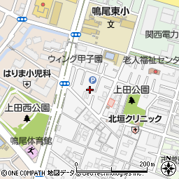 兵庫県西宮市上田中町4周辺の地図