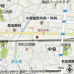 静岡県磐田市栄町周辺の地図