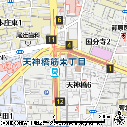 美粧館天六店周辺の地図