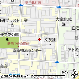 大阪府大東市新田中町周辺の地図