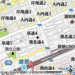未来をひらくマブイ六甲タワー周辺の地図