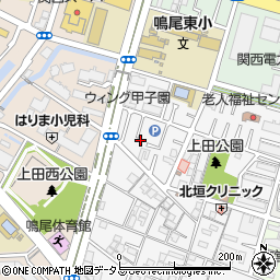 兵庫県西宮市上田中町4-5周辺の地図