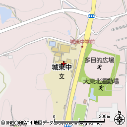 掛川市立城東中学校周辺の地図