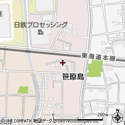 静岡県磐田市笹原島126周辺の地図