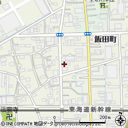 静岡県浜松市中央区飯田町176周辺の地図