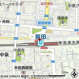 ファミリーマートＪＲ磐田駅店周辺の地図