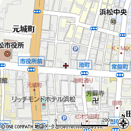 静岡県浜松市中央区池町116周辺の地図