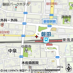海鮮貝焼じゃん 磐田駅前店周辺の地図
