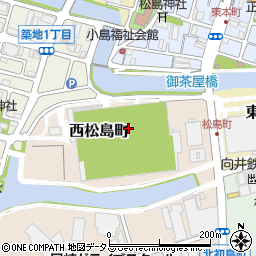 兵庫県尼崎市西松島町周辺の地図