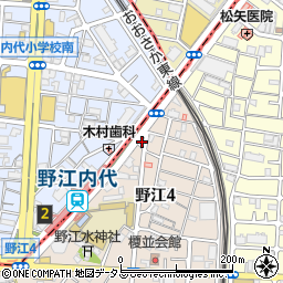 野江公衆トイレ周辺の地図