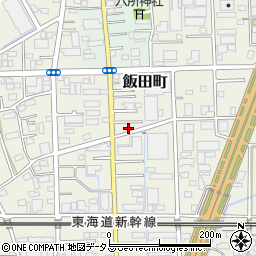 静岡県浜松市中央区飯田町182周辺の地図