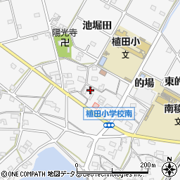 愛知県豊橋市植田町池下45周辺の地図