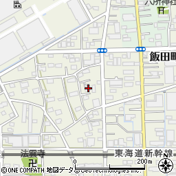 静岡県浜松市中央区飯田町118周辺の地図