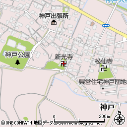 新光寺周辺の地図