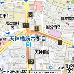 大阪市立住まい情報センター　ホール周辺の地図