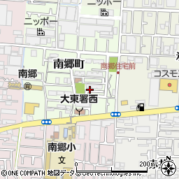 大阪府大東市南郷町15周辺の地図
