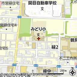 大阪府大阪市鶴見区緑2丁目4周辺の地図
