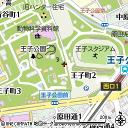 兵庫県神戸市灘区王子町周辺の地図