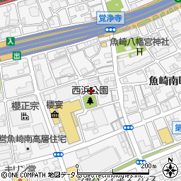ジオ魚崎住吉川周辺の地図