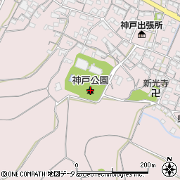 神戸公園周辺の地図