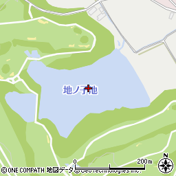 池ノ子池周辺の地図