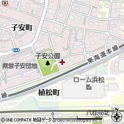 茶話本舗デイサービスセンター浜松子安亭周辺の地図