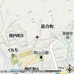 熊内マンション周辺の地図