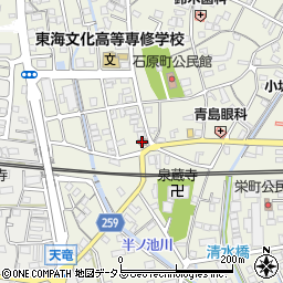 磐田中泉郵便局周辺の地図