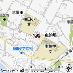 愛知県豊橋市植田町的場周辺の地図