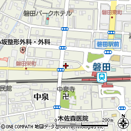 静岡中央銀行磐田支店周辺の地図