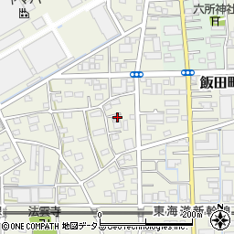 静岡県浜松市中央区飯田町126周辺の地図